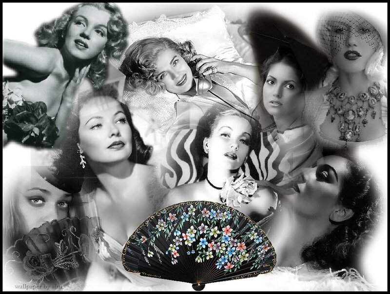 Collage of Vintage Actresses