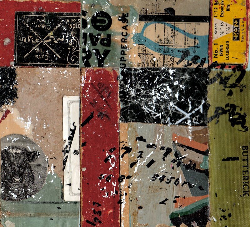 collage of vintage packaging and labels