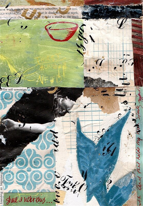 collage with text and imagery