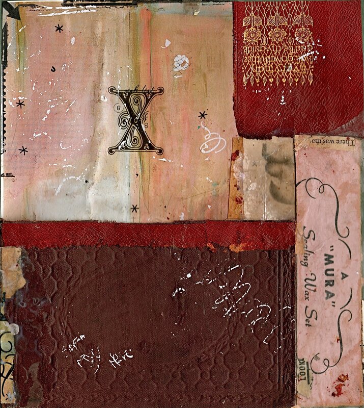 collage with vintage elements