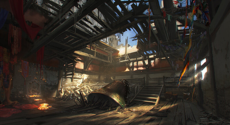 Collapsed Temple Interior