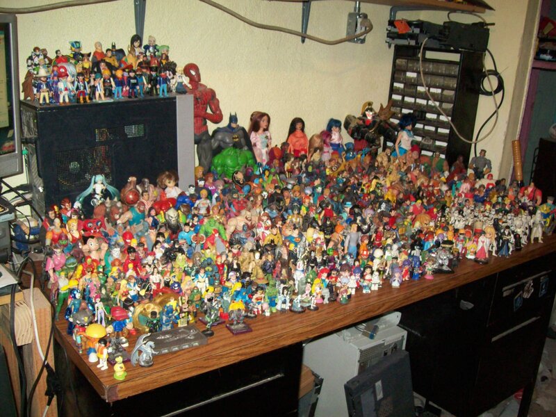 collection of action figures