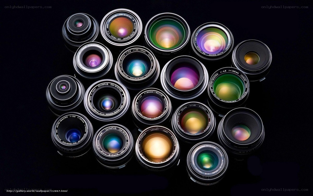 collection of camera lenses
