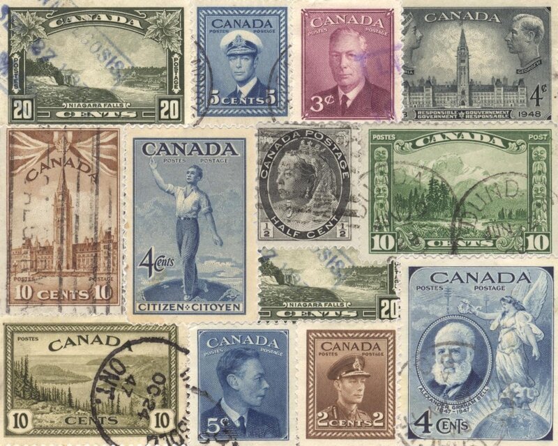 Collection of Canadian Postage Stamps