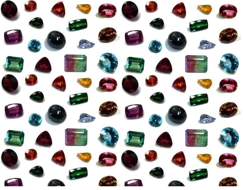 collection of colorful gemstones