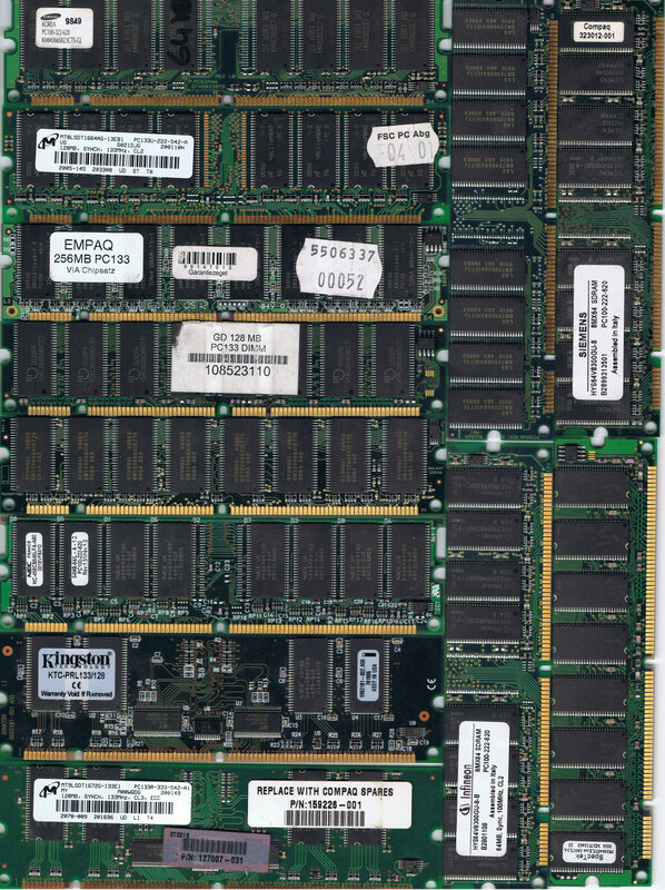 collection of computer memory modules