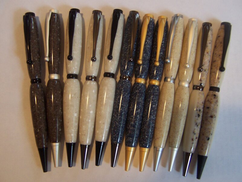 collection of custom pens