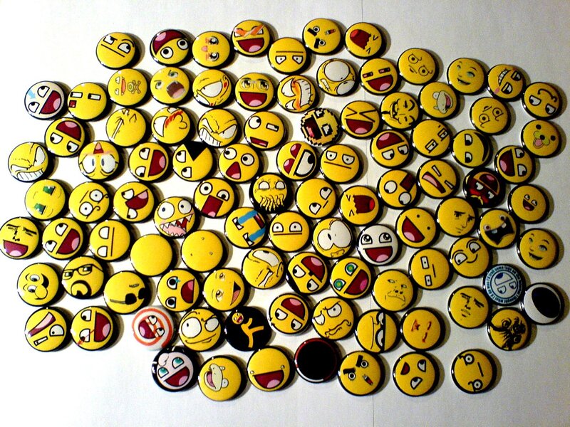 collection of emoji buttons