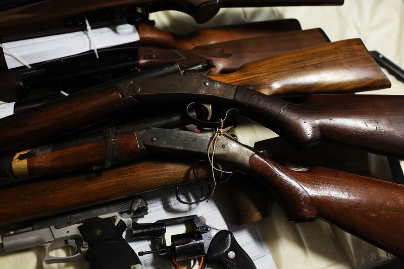 collection of firearms