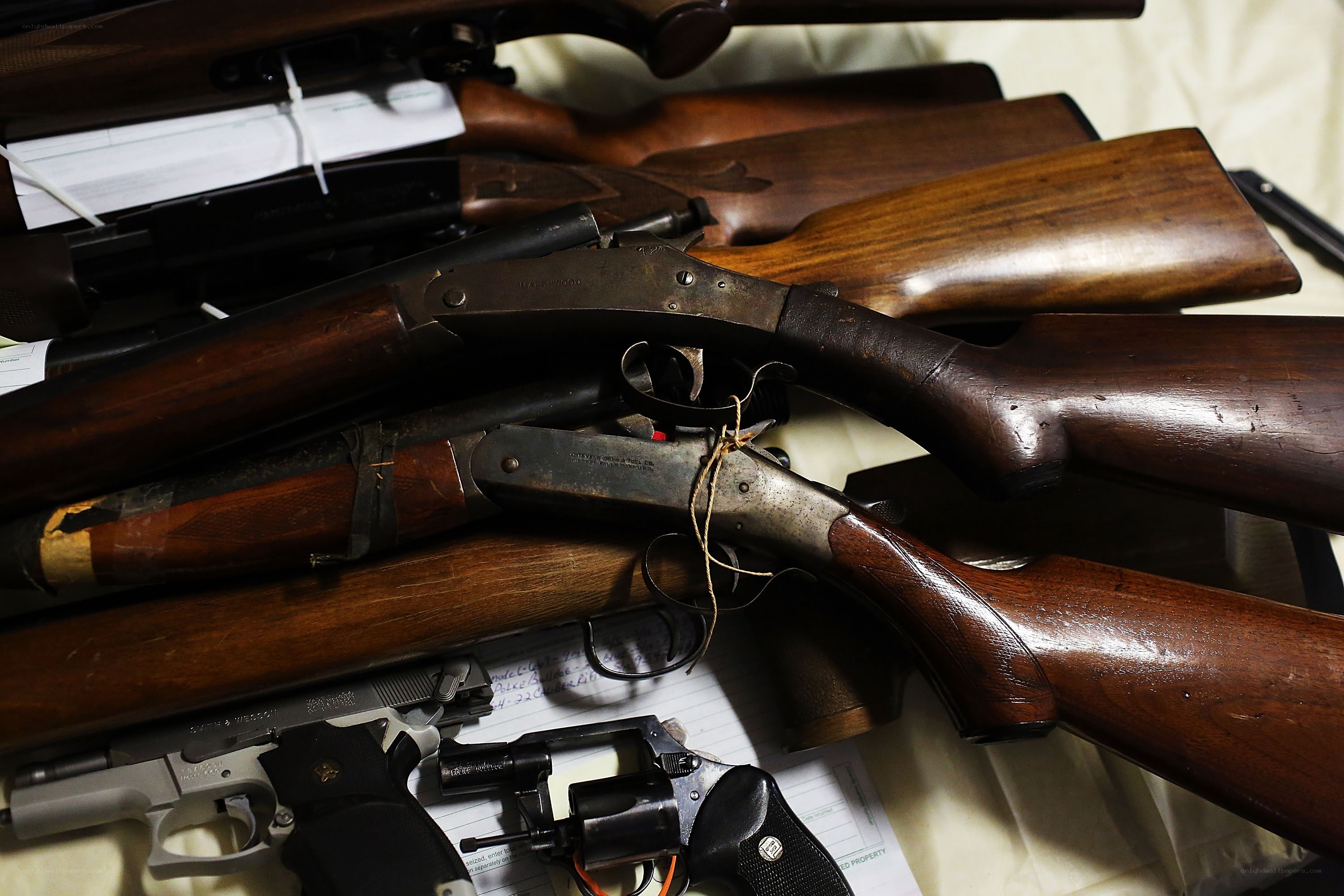 collection of firearms