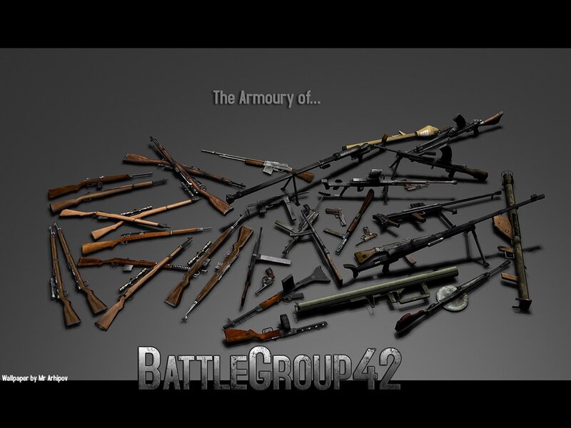 Collection of Firearms — Gray, Dramatic