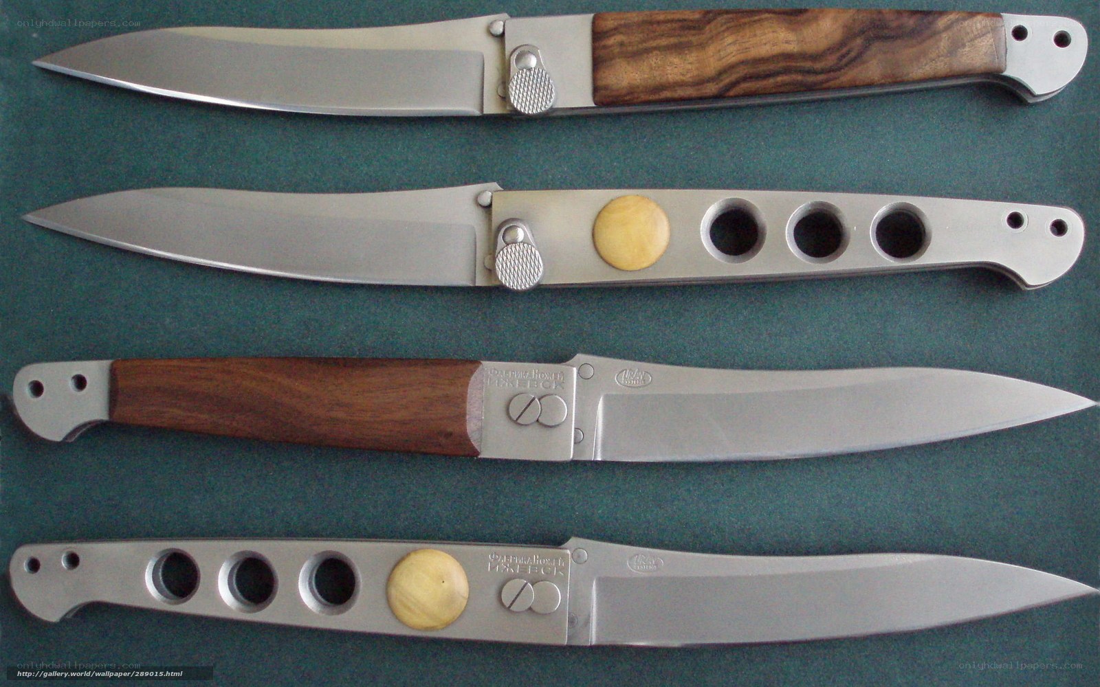 collection of folding knives