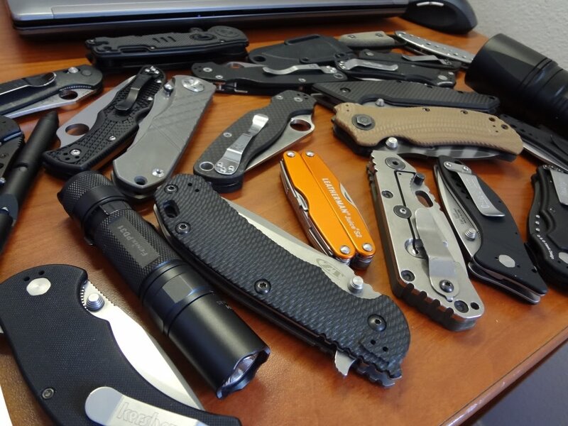 Collection of Folding Knives — Black