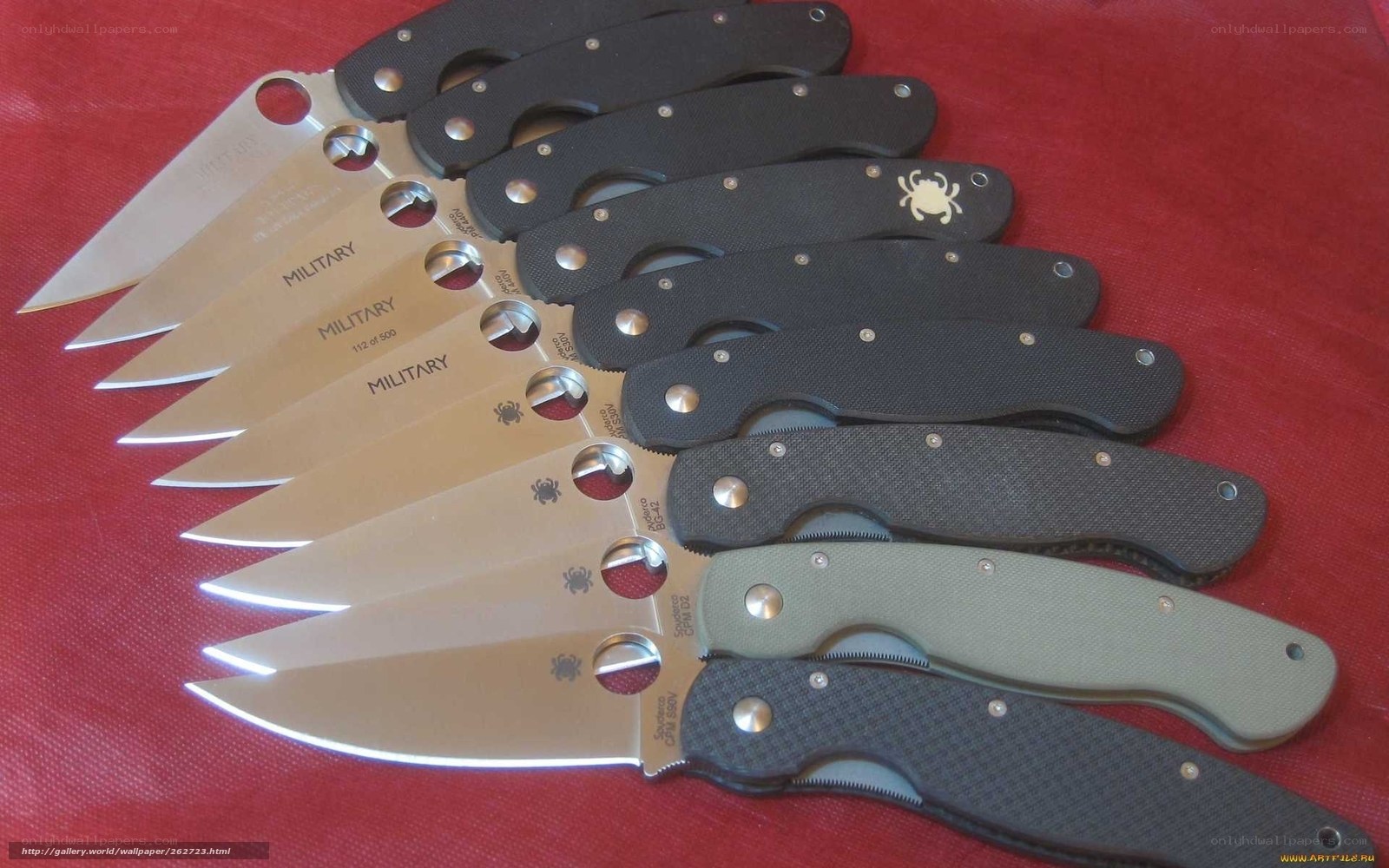 Collection of folding knives