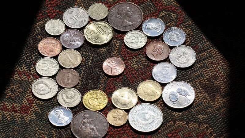 collection of foreign coins
