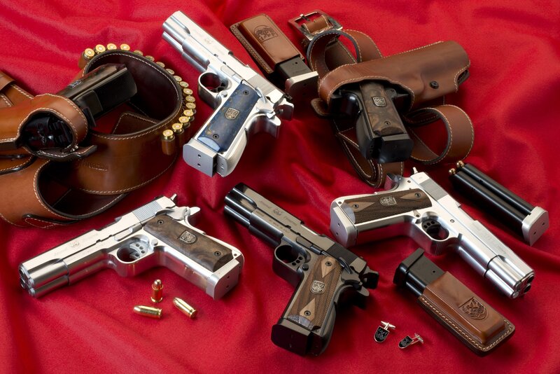 Collection of Handguns — Red
