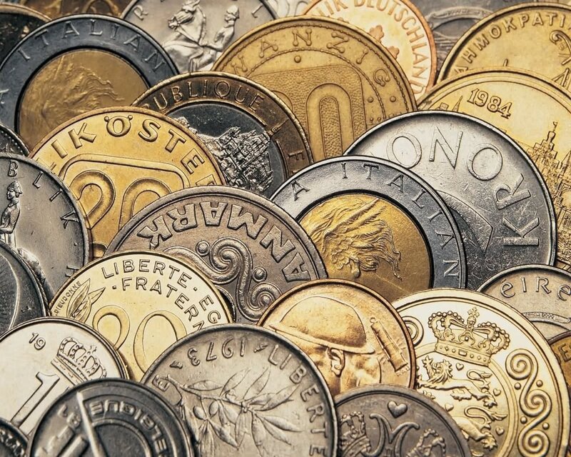 collection of international coins