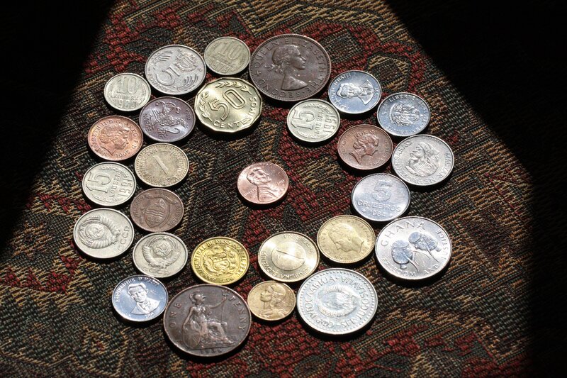 collection of international coins