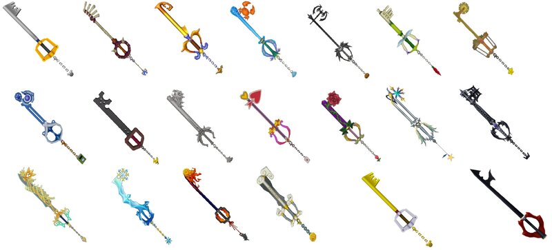 Collection of Keyblades