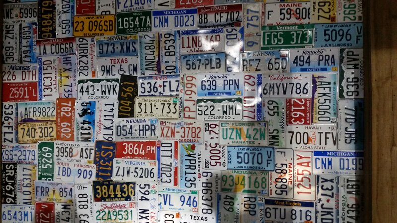 Collection of License Plates