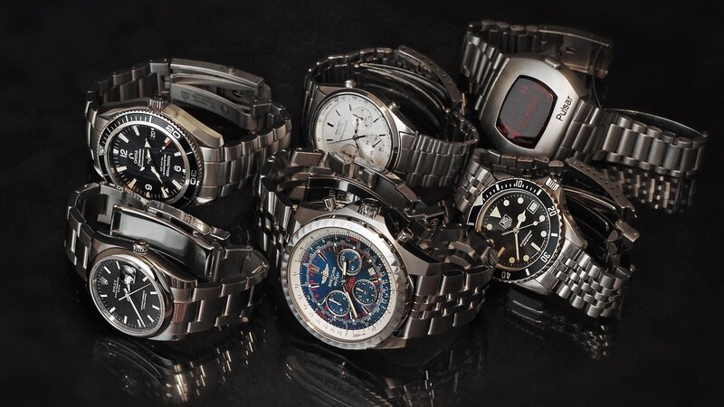 collection of luxury watches