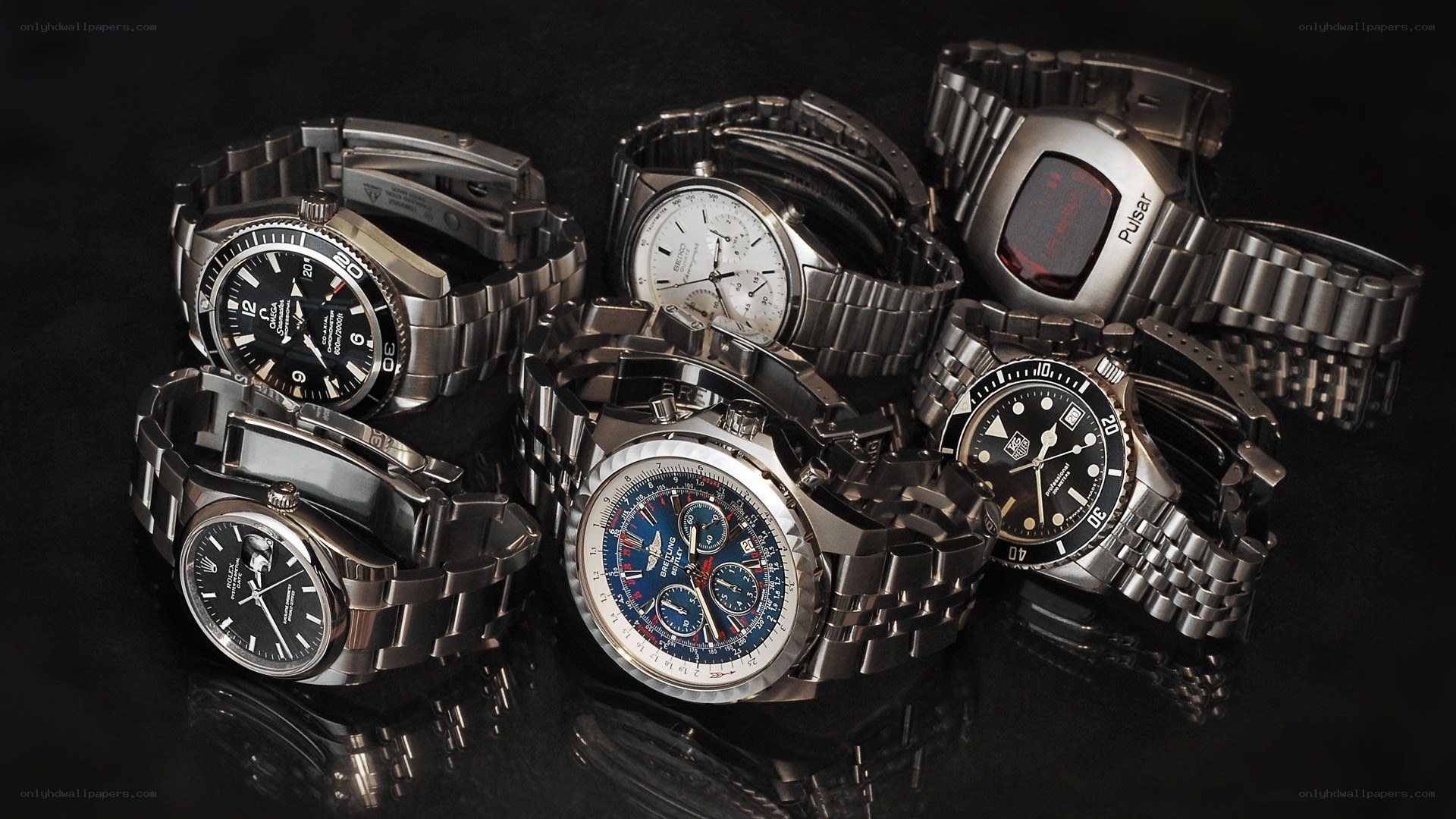 collection of luxury watches
