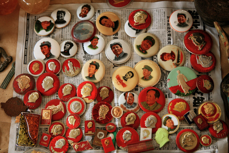 Collection of Mao badges