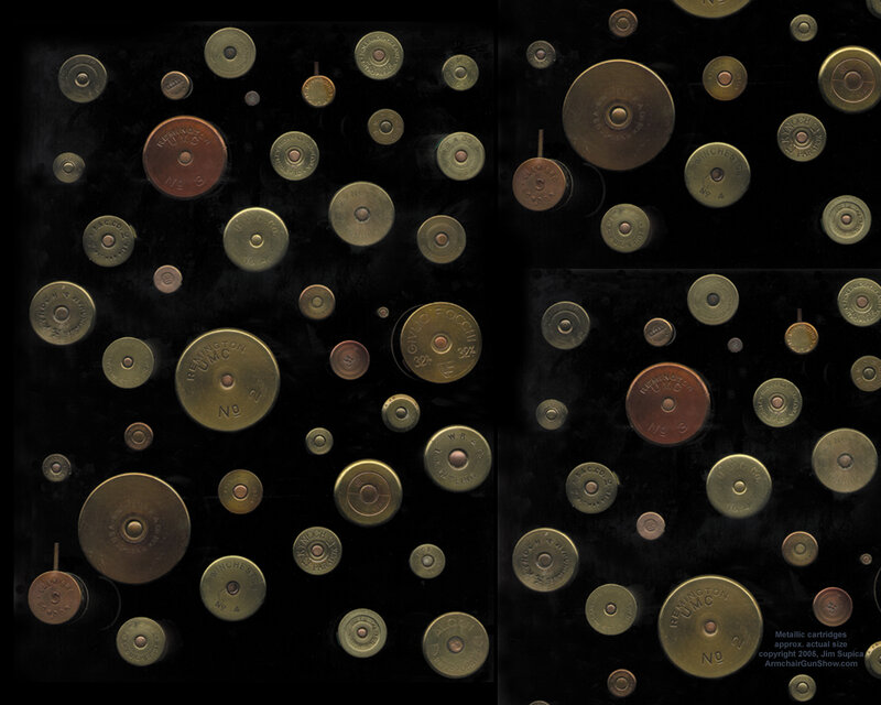 collection of metallic cartridges
