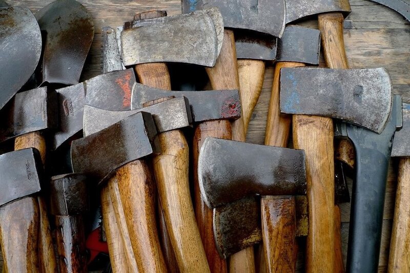collection of old axes