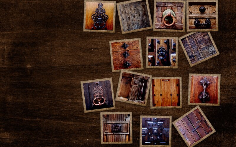 collection of old door hardware