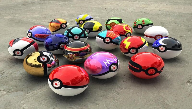 collection of poké balls
