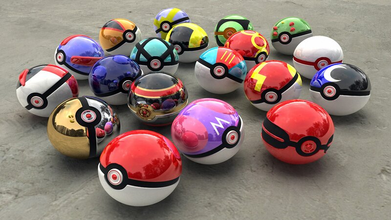 Collection of Pokeballs — Red