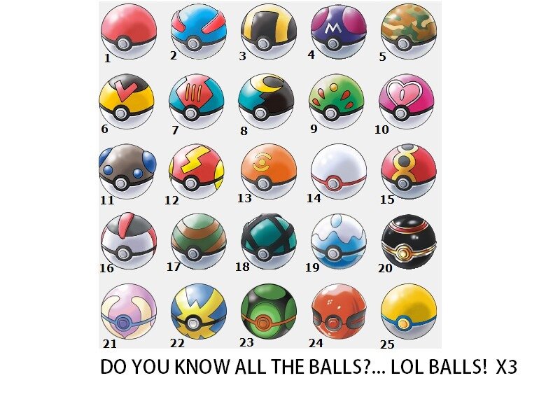Collection of Pokeballs — White