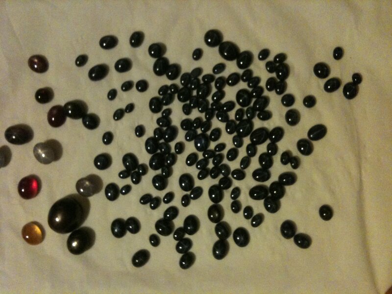 collection of polished gemstones