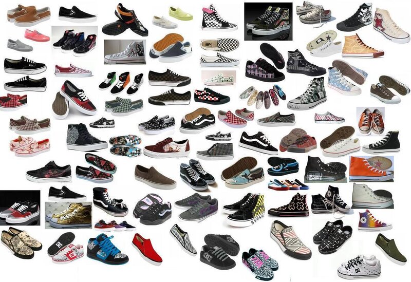 collection of sneakers