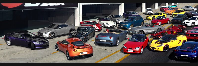 Collection of sports cars