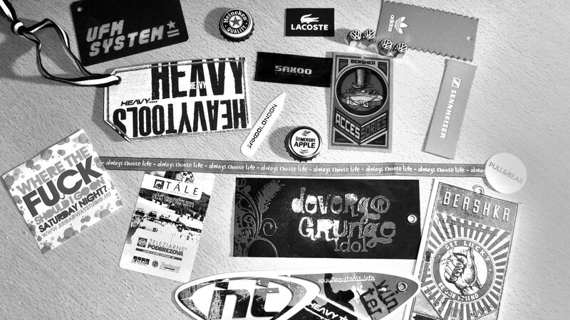 Collection of Stickers and Tags