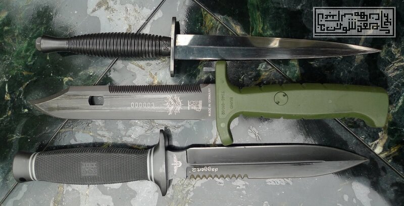 collection of tactical knives