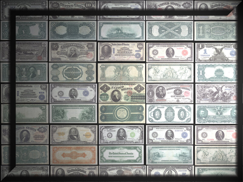 collection of us currency notes