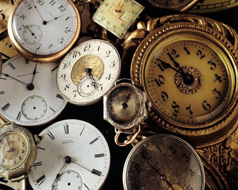 Collection of Vintage Pocket Watches — Gold