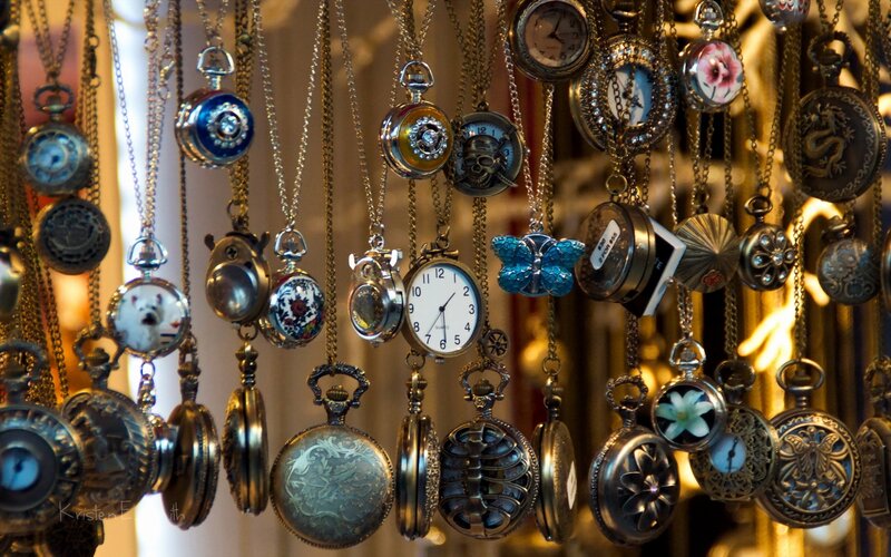 collection of vintage pocket watches