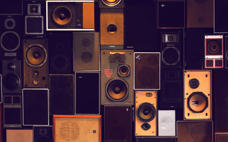 Collection of Vintage Speakers — Brown
