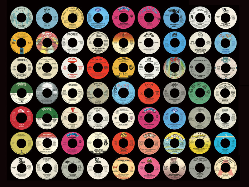 Collection of Vinyl Record Labels