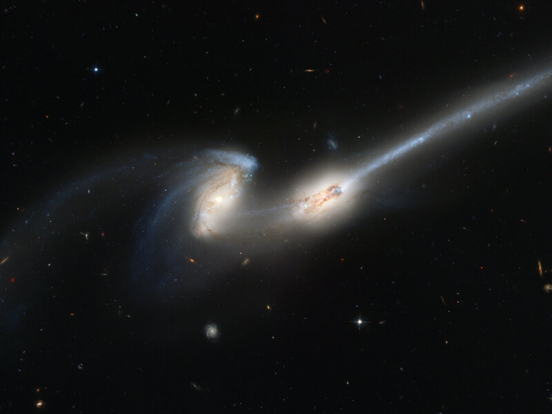 Colliding Galaxies — Black