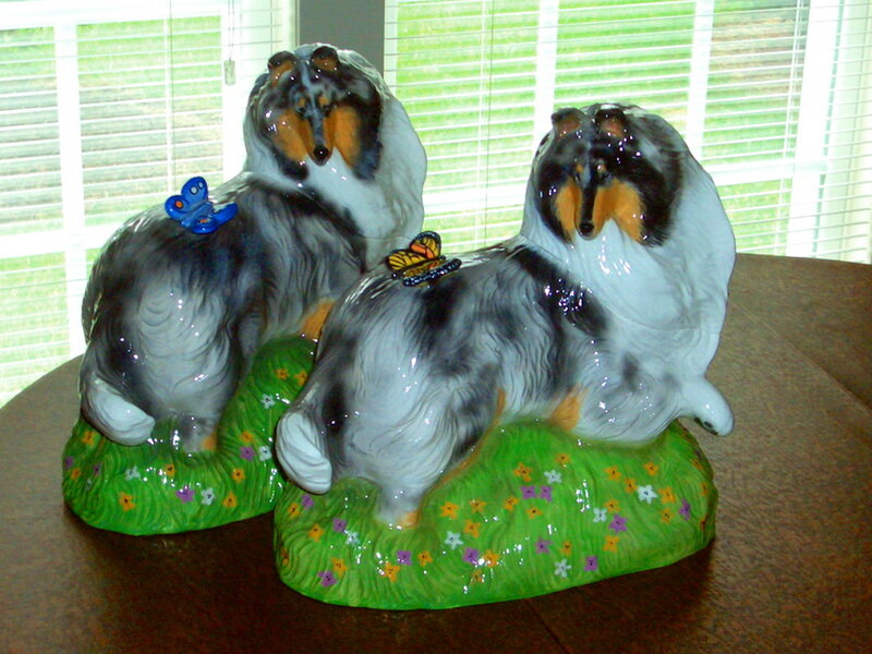 Collie Dog Figurines