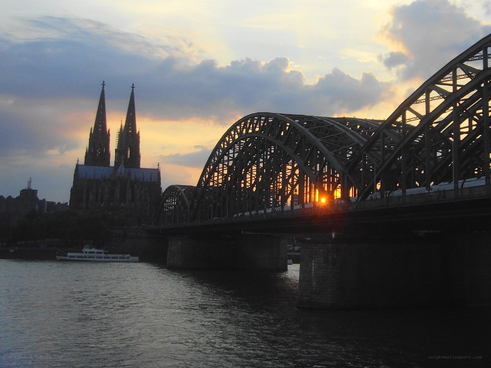 Cologne Cathedral at sunset