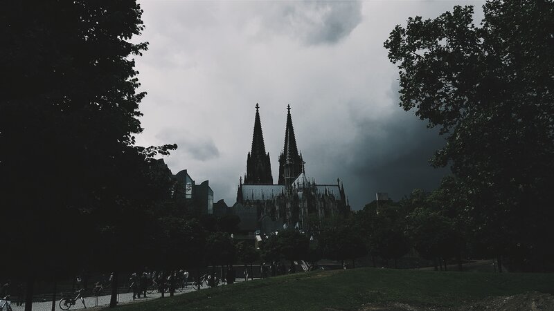 Cologne Cathedral — Gray, Dramatic