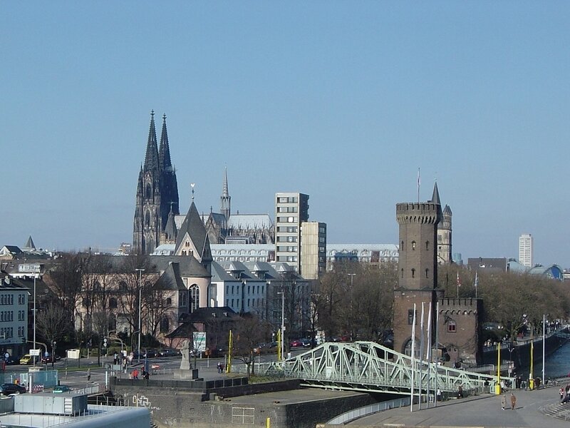 Cologne Cathedral View — Blue, Calm
