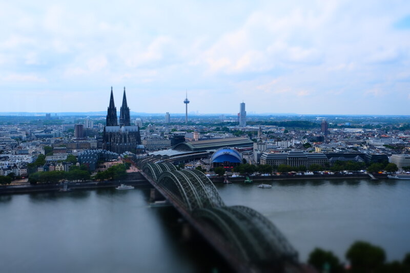 Cologne Cathedral View — Blue
