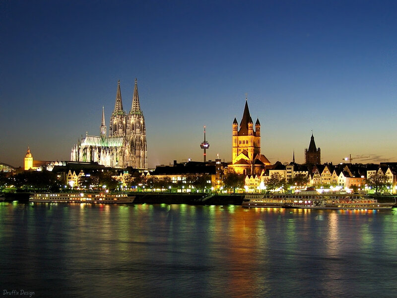 Cologne Skyline at Night